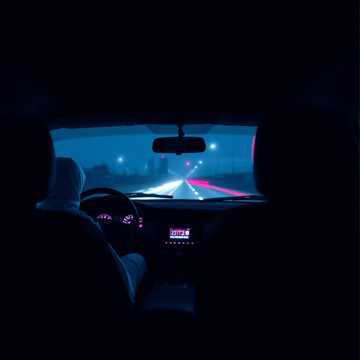 Heavy 808 bass rattling the trunk of a car