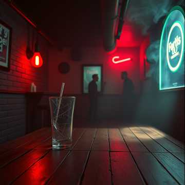 Verrauchte Underground Bar mit einem sanft spielenden Saxophonsolo